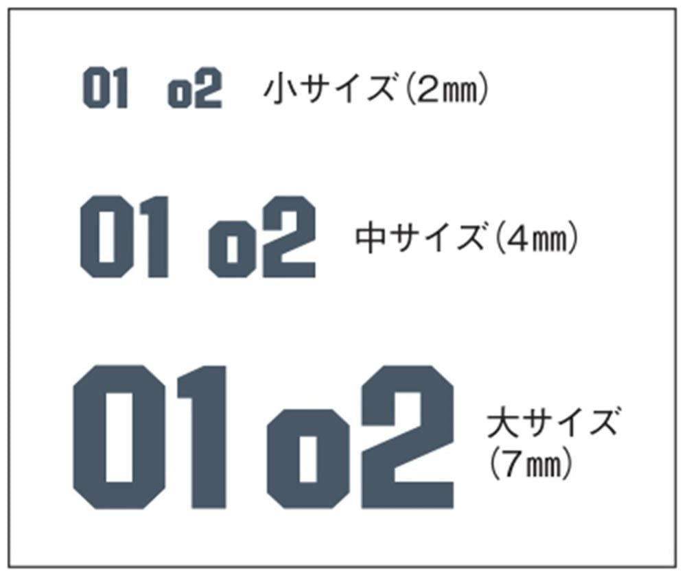 Hobby Japan HjM004D2 Modelers Decal Arabic Numeral Font/Dark Gray- Japan Figure Store - #1 Bring To You The Best Japanese Goods