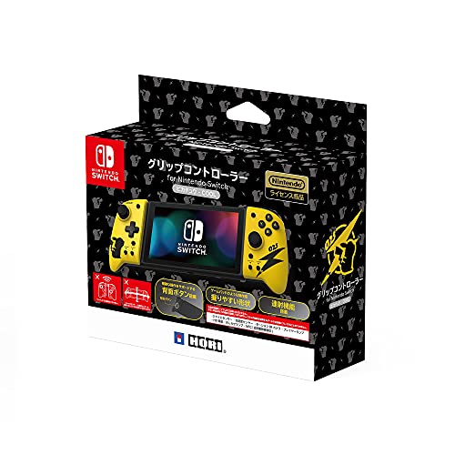 Hori Nsw256 Pikachu Cool Grip Controller (Split Pad) For Nintendo Switch New