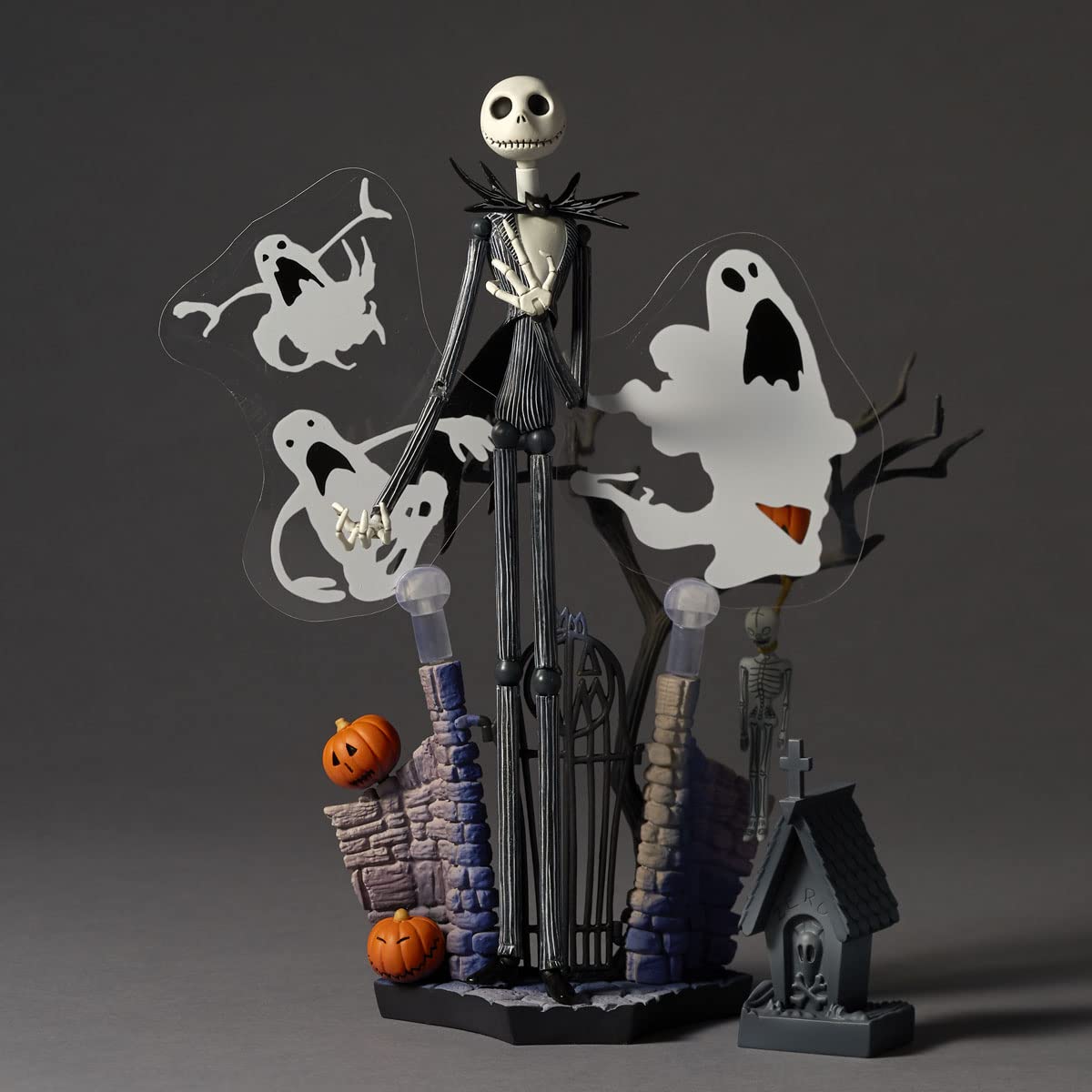 Kaiyodo Revoltech Jack Skellington 1.5 Figure 185Mm Japan Pvc Abs Movable- Japan Figure Store - #1 Bring To You The Best Japanese Goods