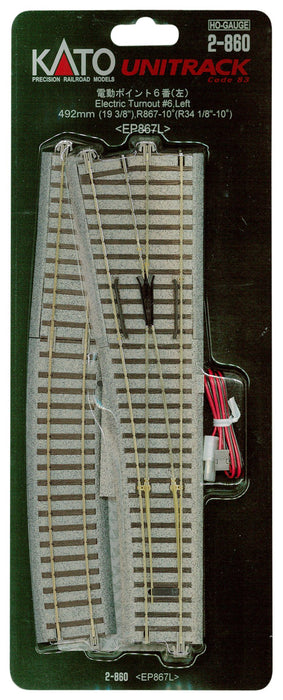 Kato Ho Gauge No. 6 Left 2-860 Electric Point for Railway Model Supplies- Japan Figure Store - #1 Bring To You The Best Japanese Goods