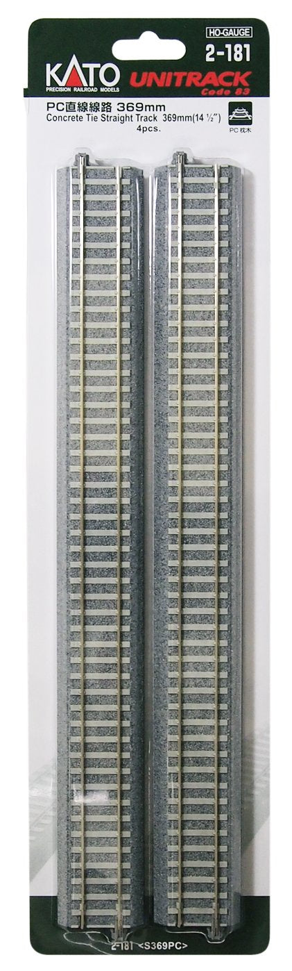 Kato Ho Gauge 369mm Straight Track 4 Pack 2-181 Railway Model Supplies- Japan Figure Store - #1 Bring To You The Best Japanese Goods