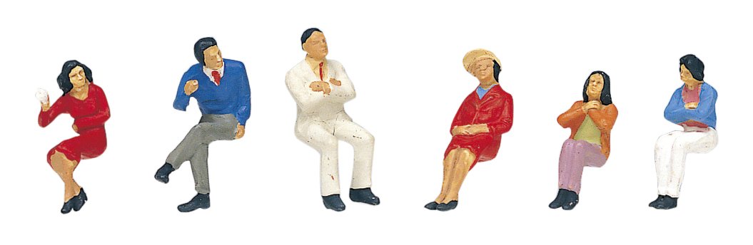 Kato HO Gauge Seated Figures 2 6-502 - Diorama Supplies for Model Trains- Japan Figure Store - #1 Bring To You The Best Japanese Goods
