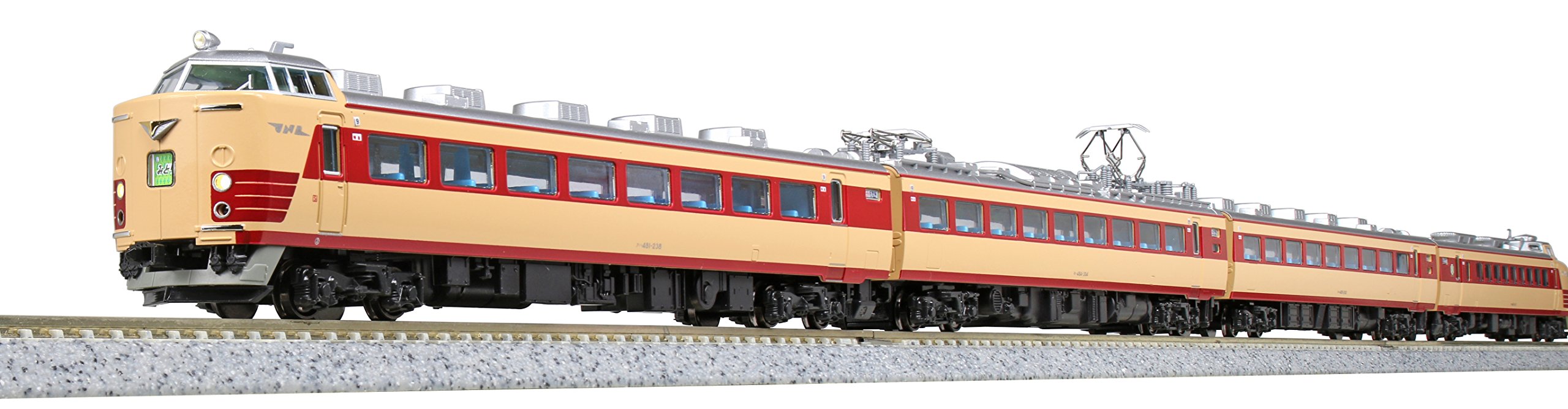 Kato N Gauge 485 Series 4-Car Midori Limited Express Set Model Railway Train 10-1480- Japan Figure Store - #1 Bring To You The Best Japanese Goods