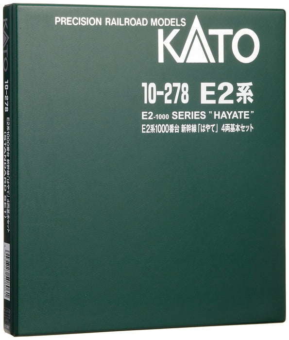 Kato N Gauge E2 Series 1000 Shinkansen Hayate 4-Car Train Set 10-278- Japan Figure Store - #1 Bring To You The Best Japanese Goods
