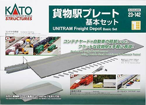 Kato N Gauge Freight Station Plate Basic Set 23-142 Model Railroad Supplies- Japan Figure Store - #1 Bring To You The Best Japanese Goods