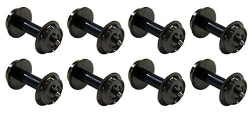Kato 11-606 8pcs N Gauge Hollow Shaft Wheels for Screwed Trolleys Black- Japan Figure Store - #1 Bring To You The Best Japanese Goods