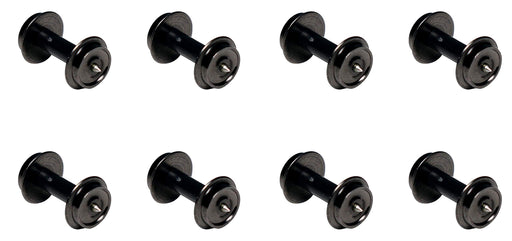 Kato N Gauge Black Hollow Shaft Wheels Short Axle for Snap-On Trucks 8pc Set- Japan Figure Store - #1 Bring To You The Best Japanese Goods