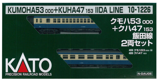 Kato N Gauge Iida Line 2-Car Set Railway Model Train Kumoha53000+Kuha47153 10-1226- Japan Figure Store - #1 Bring To You The Best Japanese Goods