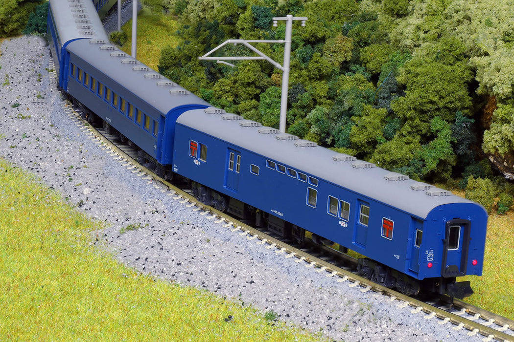 Kato N Gauge Old Passenger Car Set Of 4 Blue Japan 10-034-1 Railway Model- Japan Figure Store - #1 Bring To You The Best Japanese Goods