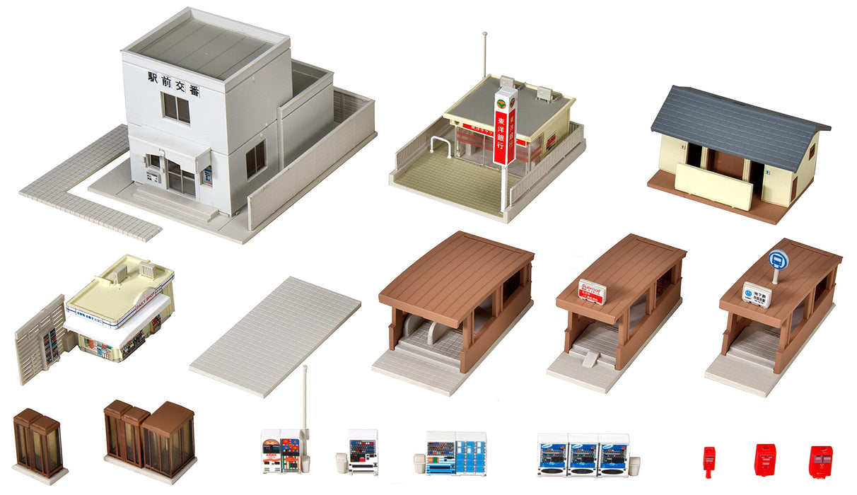 Kato N Gauge Station Front Facility Set Japan 23-417 Model Railroad Supplies- Japan Figure Store - #1 Bring To You The Best Japanese Goods
