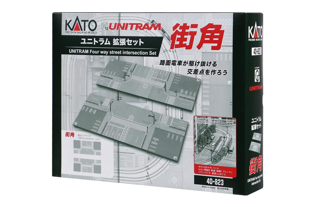 Kato N Gauge Unitram 40-823 Street Corner Expansion Set Railway Model Supplies- Japan Figure Store - #1 Bring To You The Best Japanese Goods