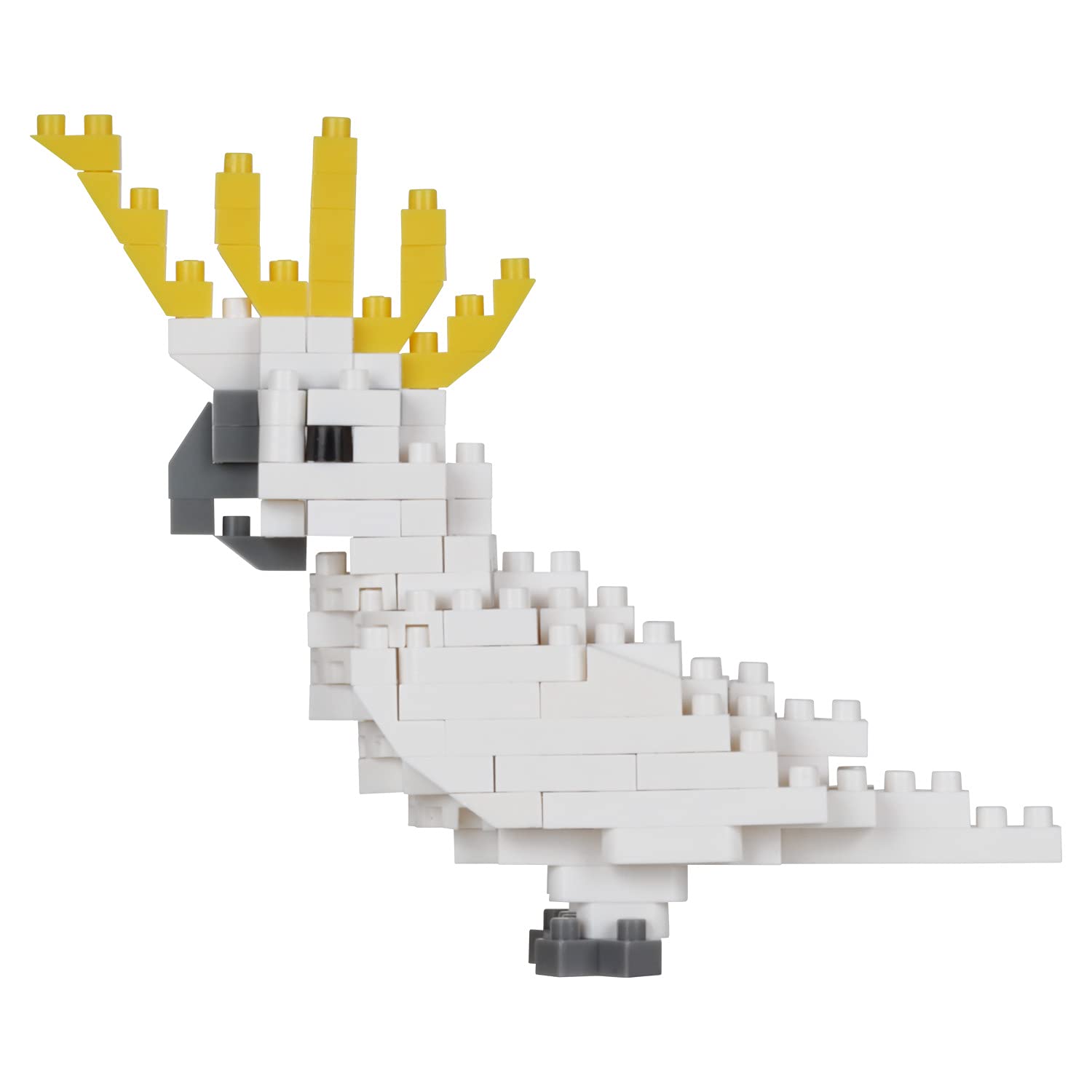 KAWADA Nbc-344 Nanoblock Sulphur-Crested Cockatoo- Japan Figure Store - #1 Bring To You The Best Japanese Goods