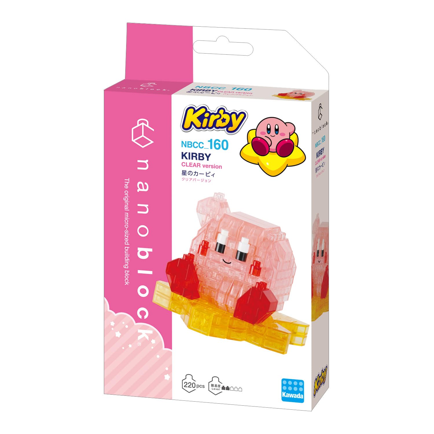 Kawada Nanoblock Kirby's Dream Land Clear Version 220Pcs 12+ NBCC_160- Japan Figure Store - #1 Bring To You The Best Japanese Goods
