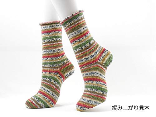 Opal Peace Socks Knitting Kit Set - Japan Wool (Kfs102) W/Needles (B) - Lollipop Green- Japan Figure Store - #1 Bring To You The Best Japanese Goods
