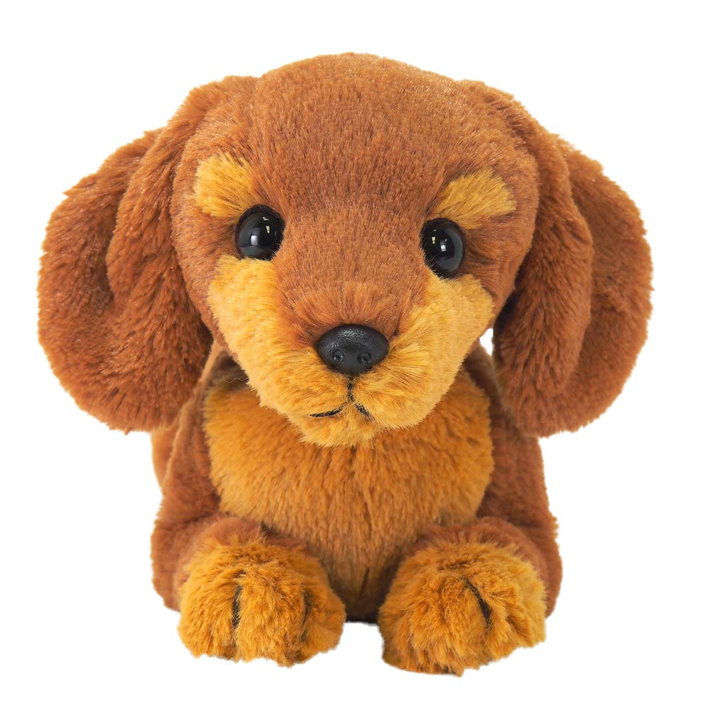 SUNLEMON Plush Doll Hiza Wanko Miniature Dachshund Red Brown- Japan Figure Store - #1 Bring To You The Best Japanese Goods