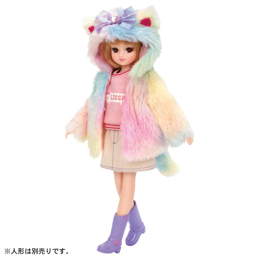 TAKARA TOMY Licca Doll Fluffy Colorful Cat- Japan Figure Store - #1 Bring To You The Best Japanese Goods