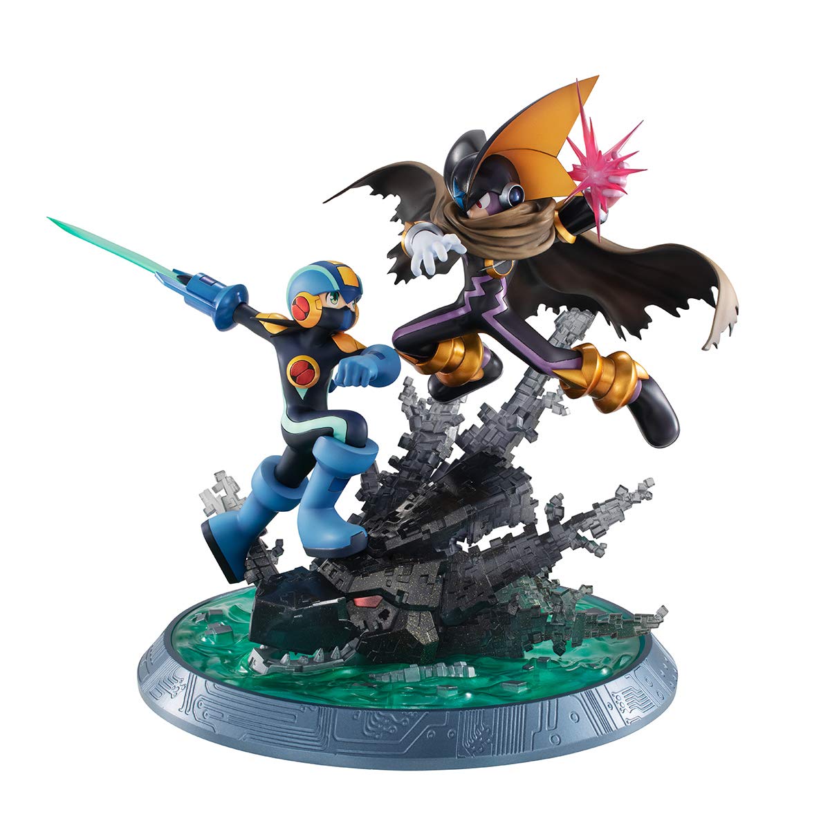 Megahouse Japan Limited Release Game Characters Collection Dx Rockman Exe Rockman Vs Forte Figure- Japan Figure Store - #1 Bring To You The Best Japanese Goods