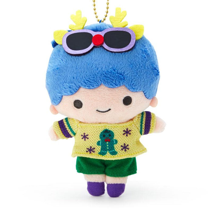 Sanrio Little Twin Stars (Kiki) Mascot Holder (Christmas Sweater Design)- Japan Figure Store - #1 Bring To You The Best Japanese Goods