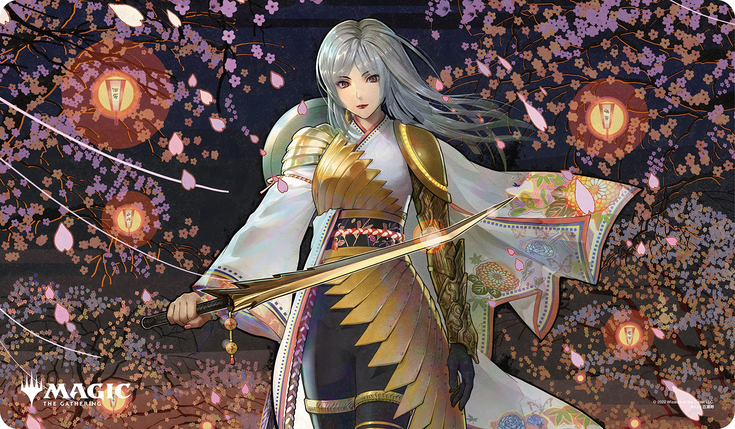 ENSKY - Magic: The Gathering Player'S Rubber Mat Kamigawa: Neon Dynasty 'The Wandering Emperor' Mtgm-021- Japan Figure Store - #1 Bring To You The Best Japanese Goods