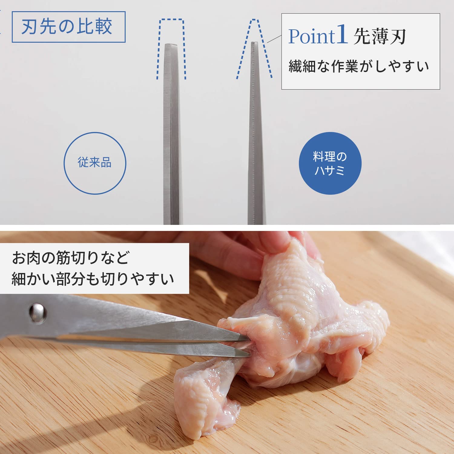 Marna K747Bk Kitchen Scissors Stainless Steel Dishwasher Safe Japan Sharp & Washable- Japan Figure Store - #1 Bring To You The Best Japanese Goods