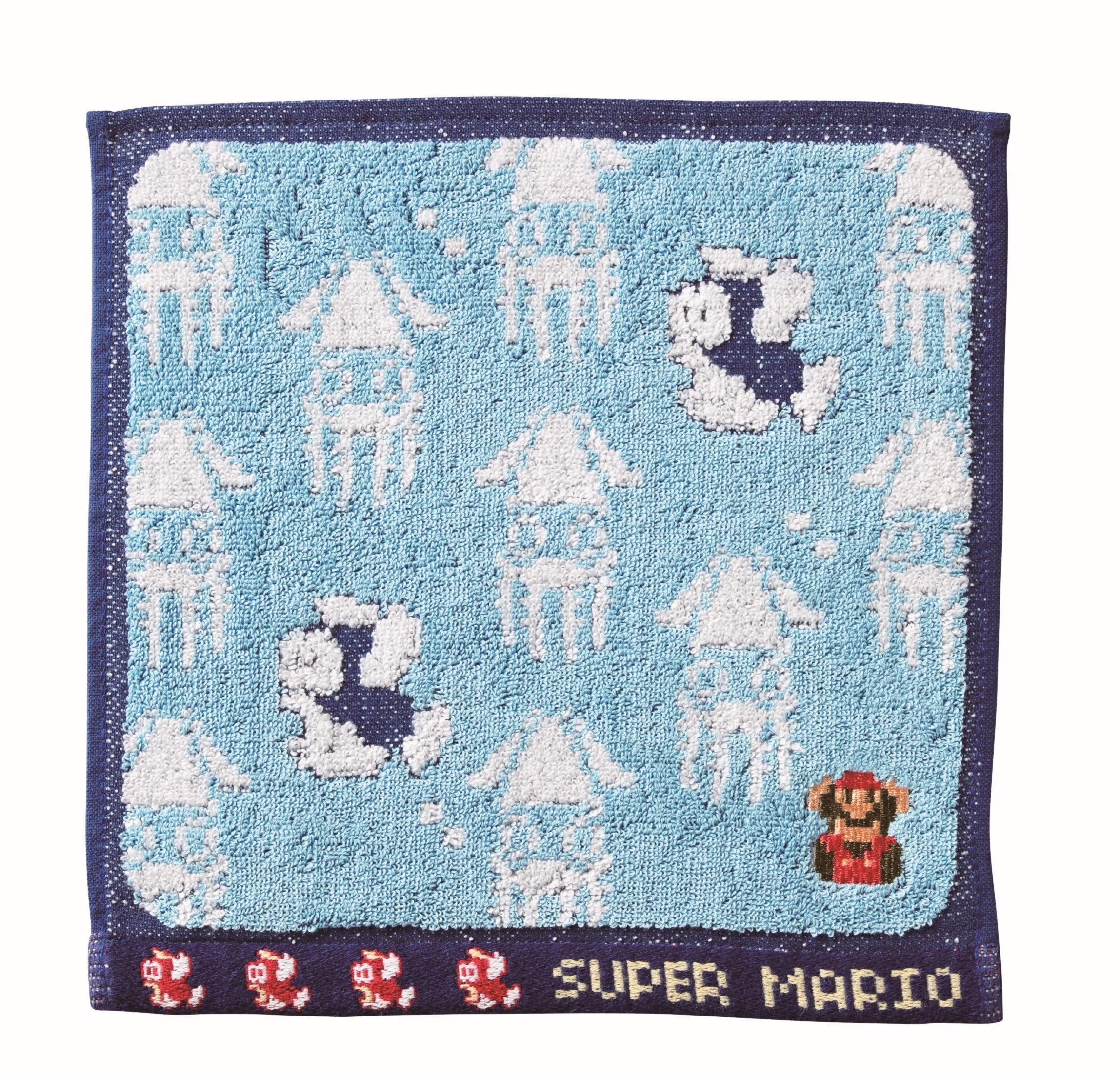 MARUSHIN Super Mario Mini Towel Underwater Stage- Japan Figure Store - #1 Bring To You The Best Japanese Goods