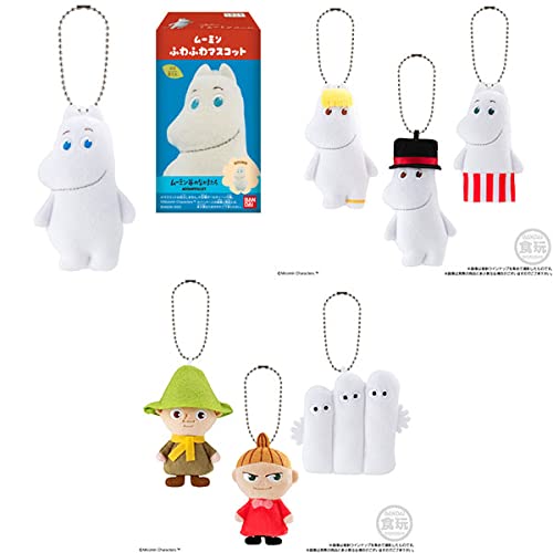 Moomin Fluffy Mascot 7 types set- Japan Figure Store - #1 Bring To You The Best Japanese Goods