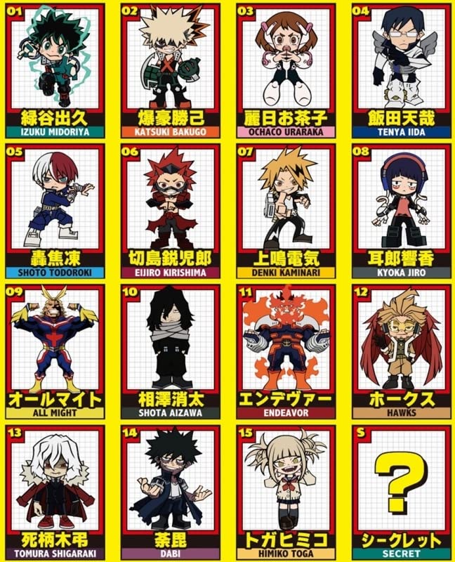 My Hero Academia Choco Egg 10 Pieces 1Box- Japan Figure Store - #1 Bring To You The Best Japanese Goods