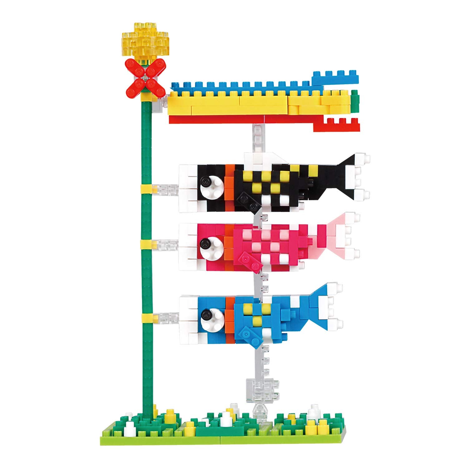 KAWADA Nbh-209 Nanoblock Koinobori- Japan Figure Store - #1 Bring To You The Best Japanese Goods