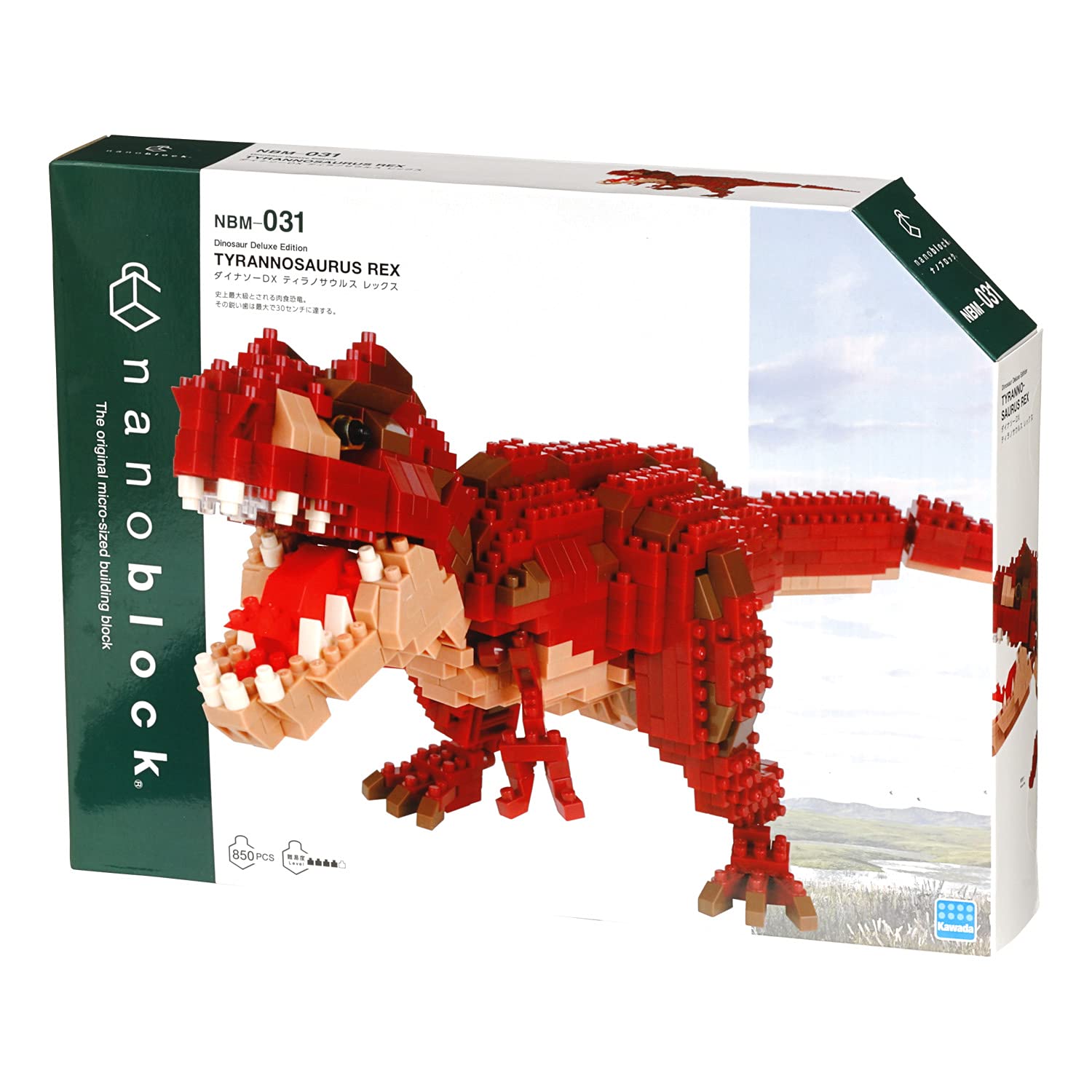 KAWADA Nbm-031 Nanoblock Dinosaur Dx Tyrannosaurus Rex- Japan Figure Store - #1 Bring To You The Best Japanese Goods