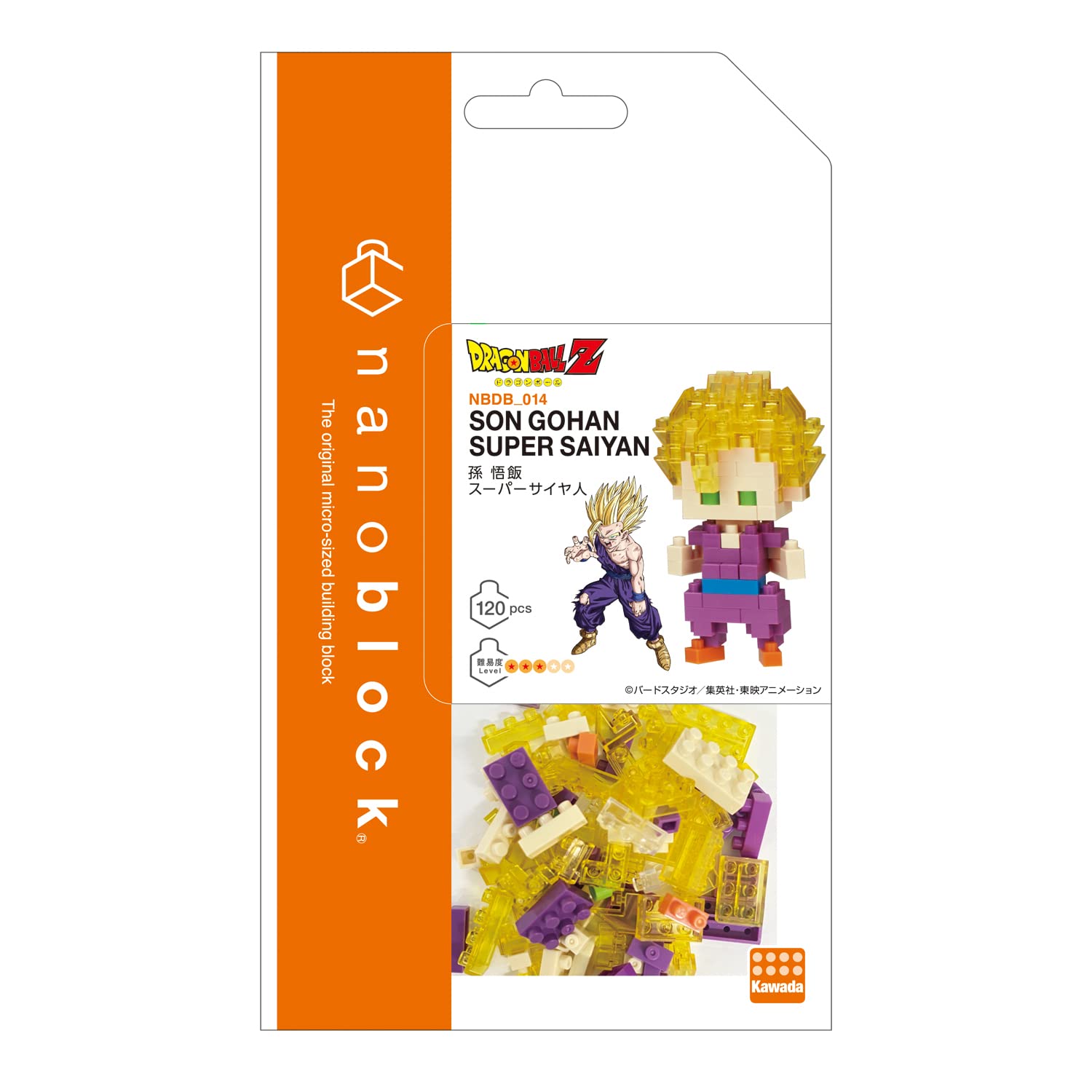 Kawada Nanoblock Dragon Ball Z Super Saiyan Teen Gohan Nbdb_014- Japan Figure Store - #1 Bring To You The Best Japanese Goods