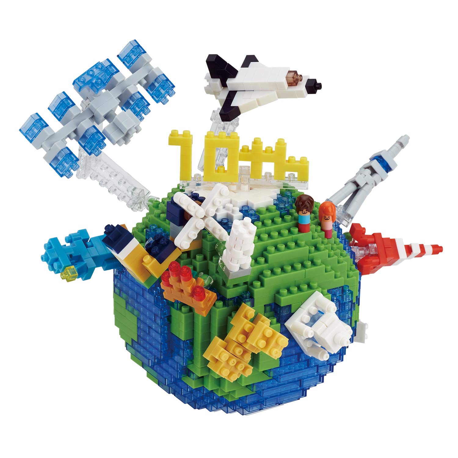KAWADA Nbm-028 Nanoblock The World- Japan Figure Store - #1 Bring To You The Best Japanese Goods