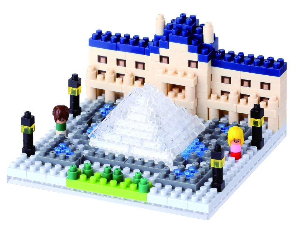 KAWADA Nbh-086 Nanoblock The Louvre Museum Musã©E Du Louvre- Japan Figure Store - #1 Bring To You The Best Japanese Goods