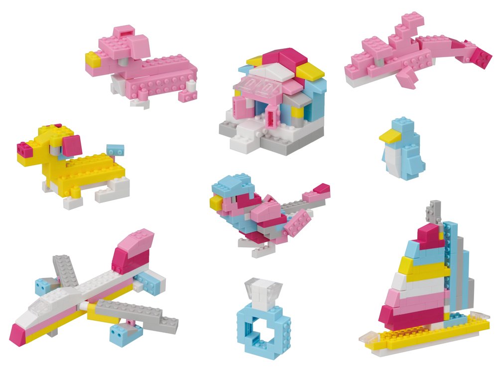 KAWADA Pbs-003 Nanoblock Plus Basic Set Cute- Japan Figure Store - #1 Bring To You The Best Japanese Goods