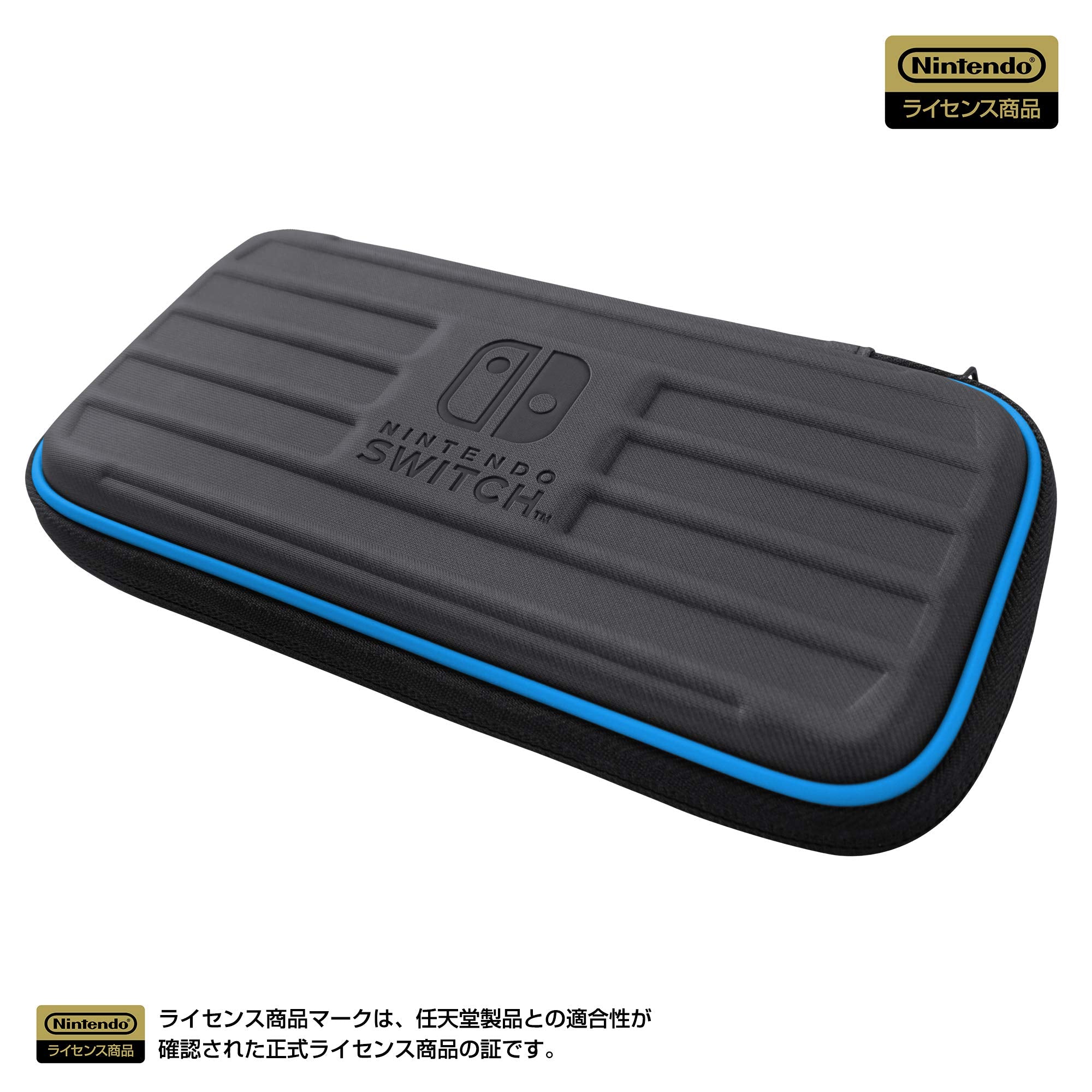 HORI Hard Pouch For Nintendo Switch Lite Black X Blue- Japan Figure Store - #1 Bring To You The Best Japanese Goods