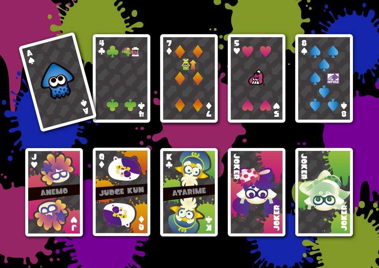 NINTENDO Splatoon 744 Playing Cards 01 Standard- Japan Figure Store - #1 Bring To You The Best Japanese Goods