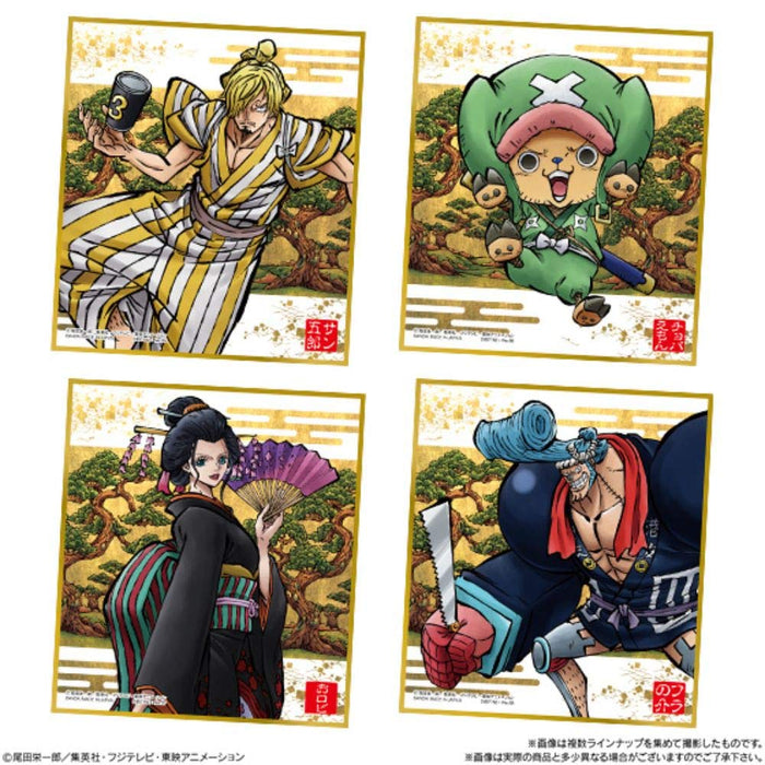 BANDAI CANDY - One Piece Shikishi Art -Wano Country- 10Pack Box - Candy Toy- Japan Figure Store - #1 Bring To You The Best Japanese Goods