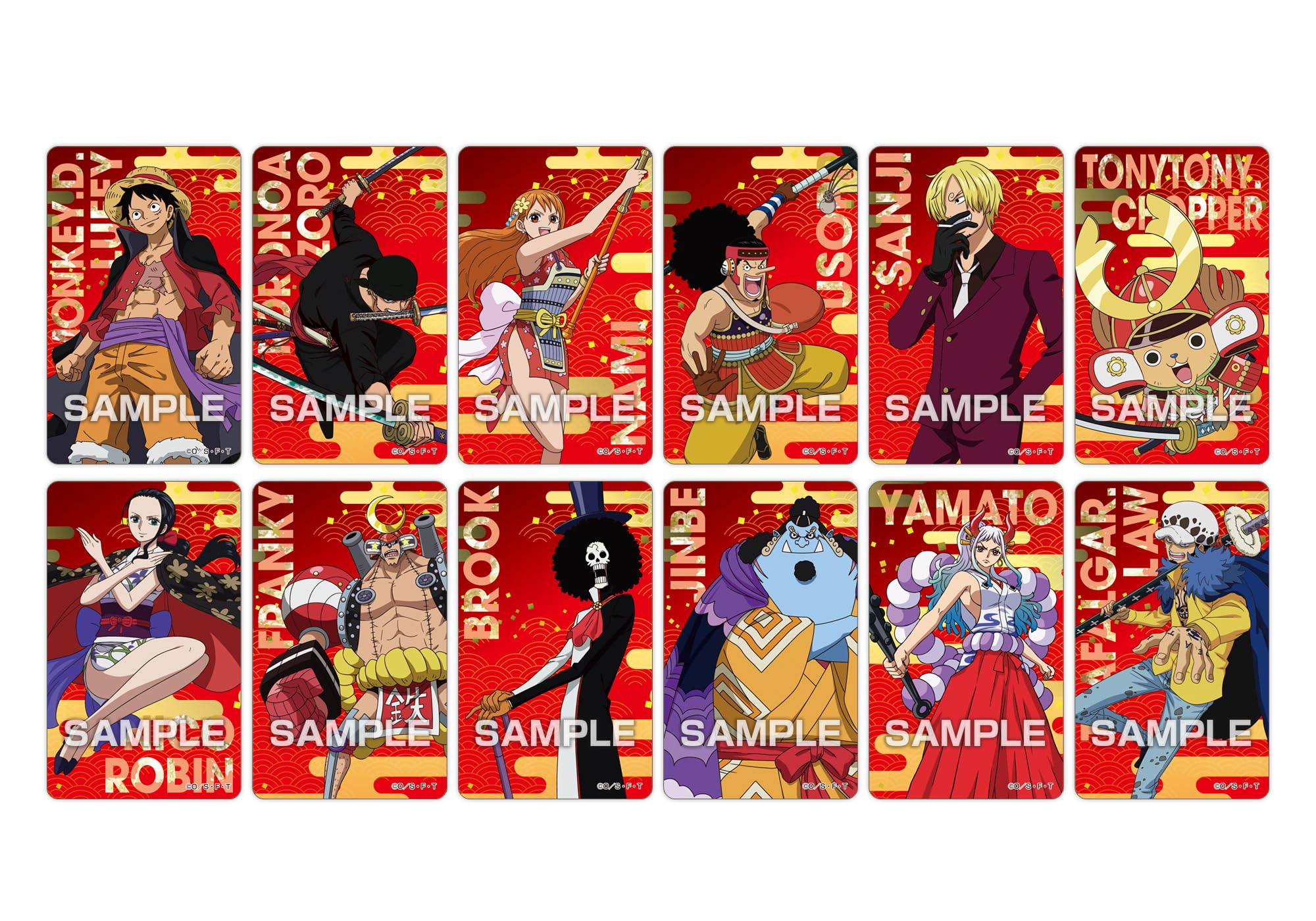 Ensky One Piece Wano Country 20 Pack Box Deco Sticker Gum (Shokugan) - Japan- Japan Figure Store - #1 Bring To You The Best Japanese Goods