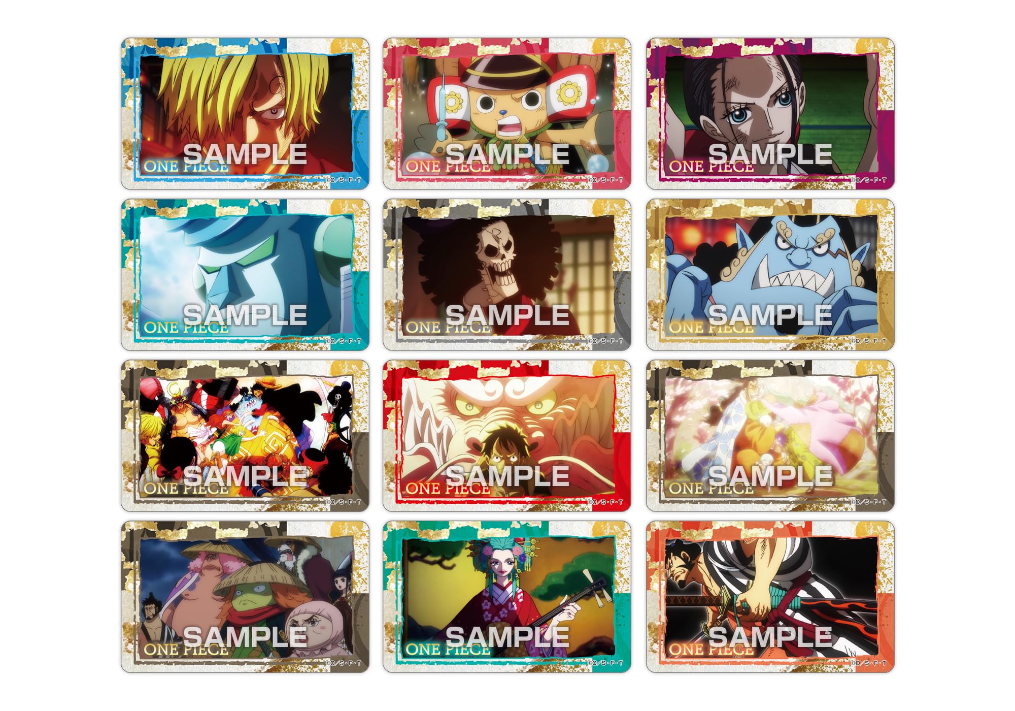 Ensky One Piece Wano Country 20 Pack Box Deco Sticker Gum (Shokugan) - Japan- Japan Figure Store - #1 Bring To You The Best Japanese Goods