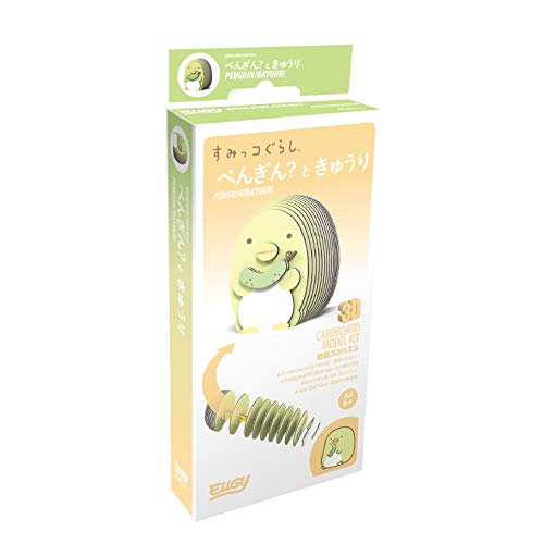 A-ZONE Eugy Sumikko Gurashi Penguin & Kyuuri 3D Cardboard Model Kit- Japan Figure Store - #1 Bring To You The Best Japanese Goods
