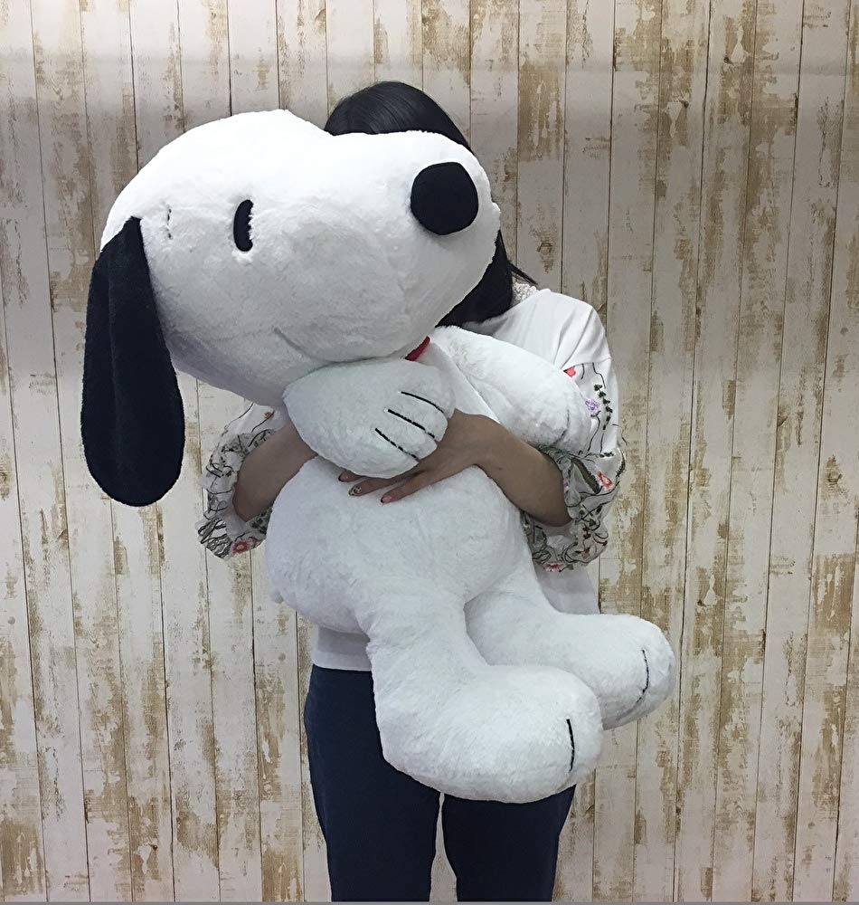 Nakajima Corporation Plush Doll Hug Snoopy Black 2L Japanese Snoopy Plush Doll- Japan Figure Store - #1 Bring To You The Best Japanese Goods