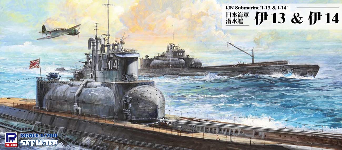 PIT-ROAD 1/700 Ijn Submarine I-13 & I-14 Plastic Model- Japan Figure Store - #1 Bring To You The Best Japanese Goods