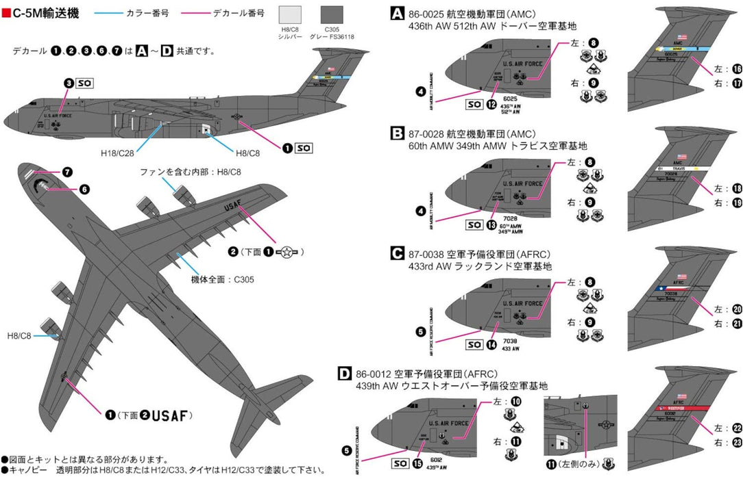 Pit Road 1/700 Skywave Series Us Air Force Set 3 Plastic Model S55- Japan Figure Store - #1 Bring To You The Best Japanese Goods