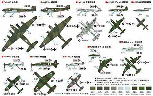 Pit-road 1/700 Sky Wave Series Luftwaffe Aircraft 2 Kit S56- Japan Figure Store - #1 Bring To You The Best Japanese Goods