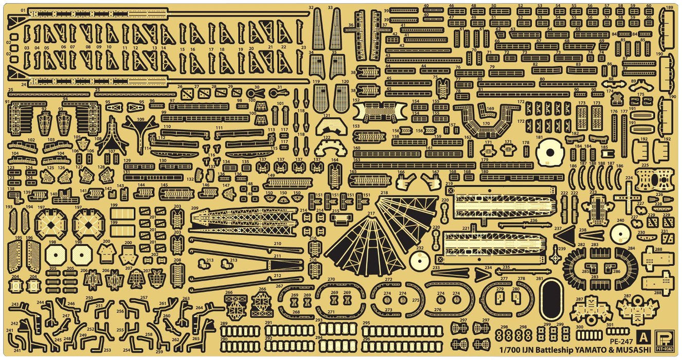 Pit-Road 1/700 Ship Model Grade Up Parts Series Japanese Navy Battleship Yamato Final Time Genuine Grade Up Parts Set Plastic Model Parts Gb7015- Japan Figure Store - #1 Bring To You The Best Japanese Goods