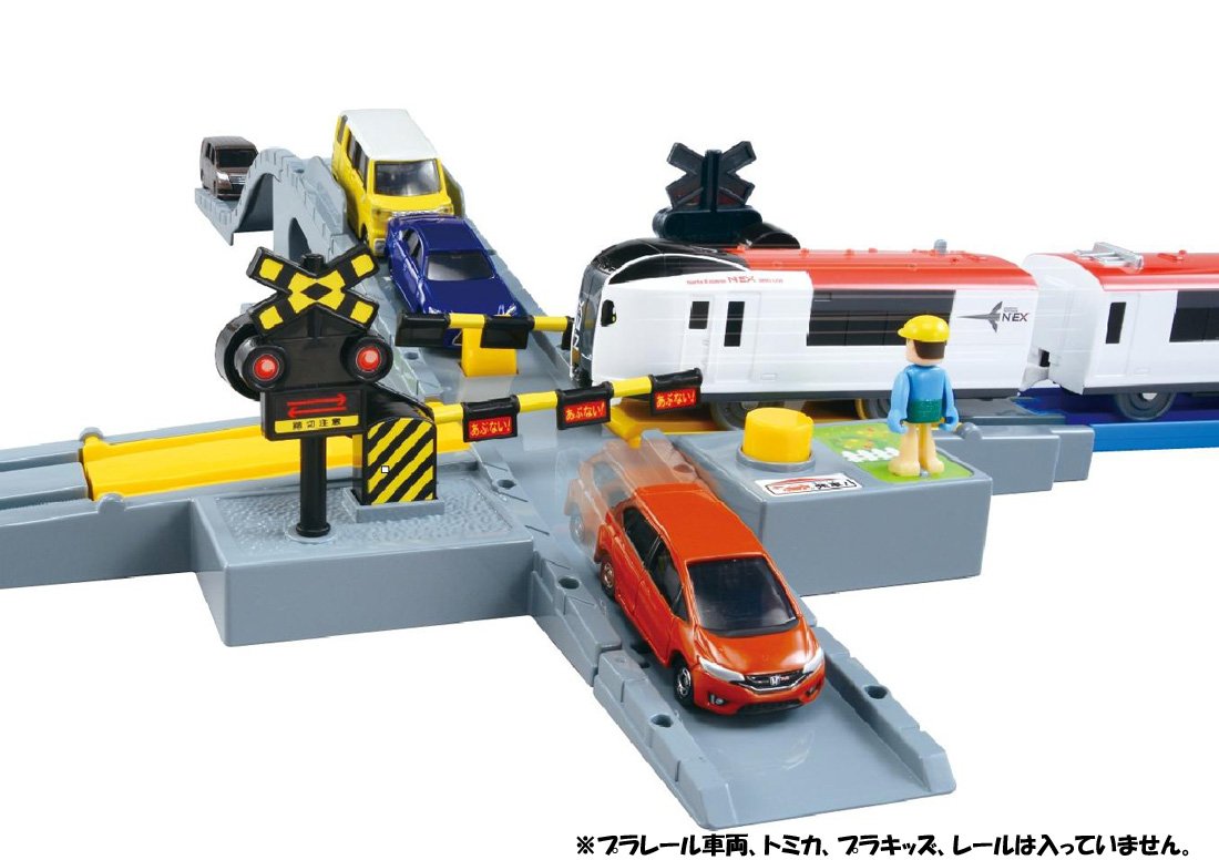TAKARA TOMY Pla-Rail Plarail J-20 Tomica Railroad Crossing Single Track- Japan Figure Store - #1 Bring To You The Best Japanese Goods