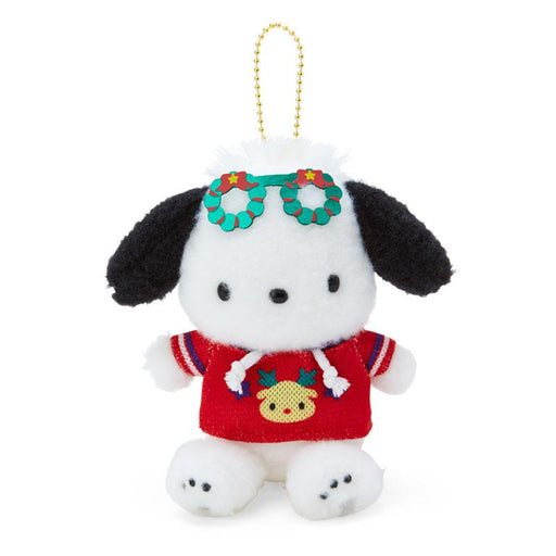 Sanrio Pochacco Mascot Holder (Christmas Sweater Design)- Japan Figure Store - #1 Bring To You The Best Japanese Goods