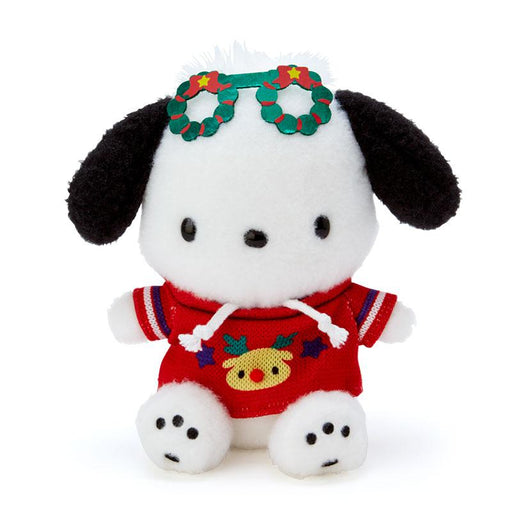 Sanrio Pochacco Stuffed Toy (Christmas Sweater Design)- Japan Figure Store - #1 Bring To You The Best Japanese Goods
