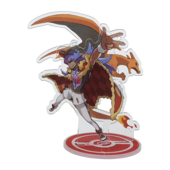 POKEMON CENTER ORIGINAL - Acrylic Stand Keychain Pokemon Trainers Leon & Charizard- Japan Figure Store - #1 Bring To You The Best Japanese Goods