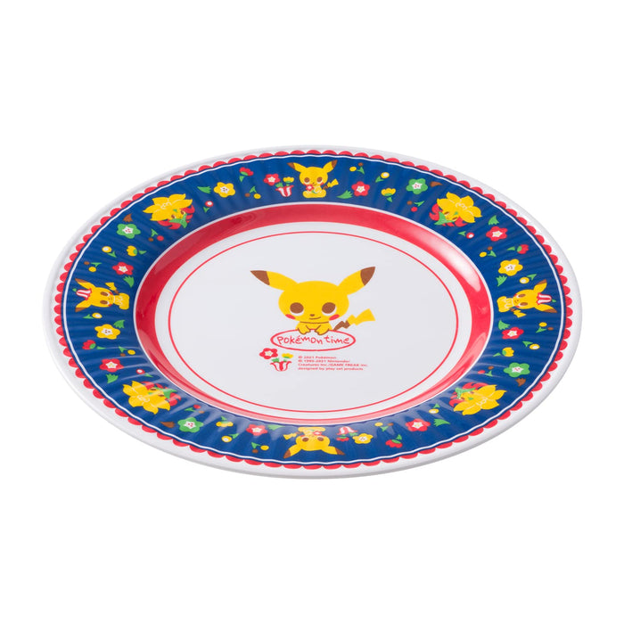 POKEMON CENTER ORIGINAL Melamine Plate Pokemon Time Pikachu Red- Japan Figure Store - #1 Bring To You The Best Japanese Goods