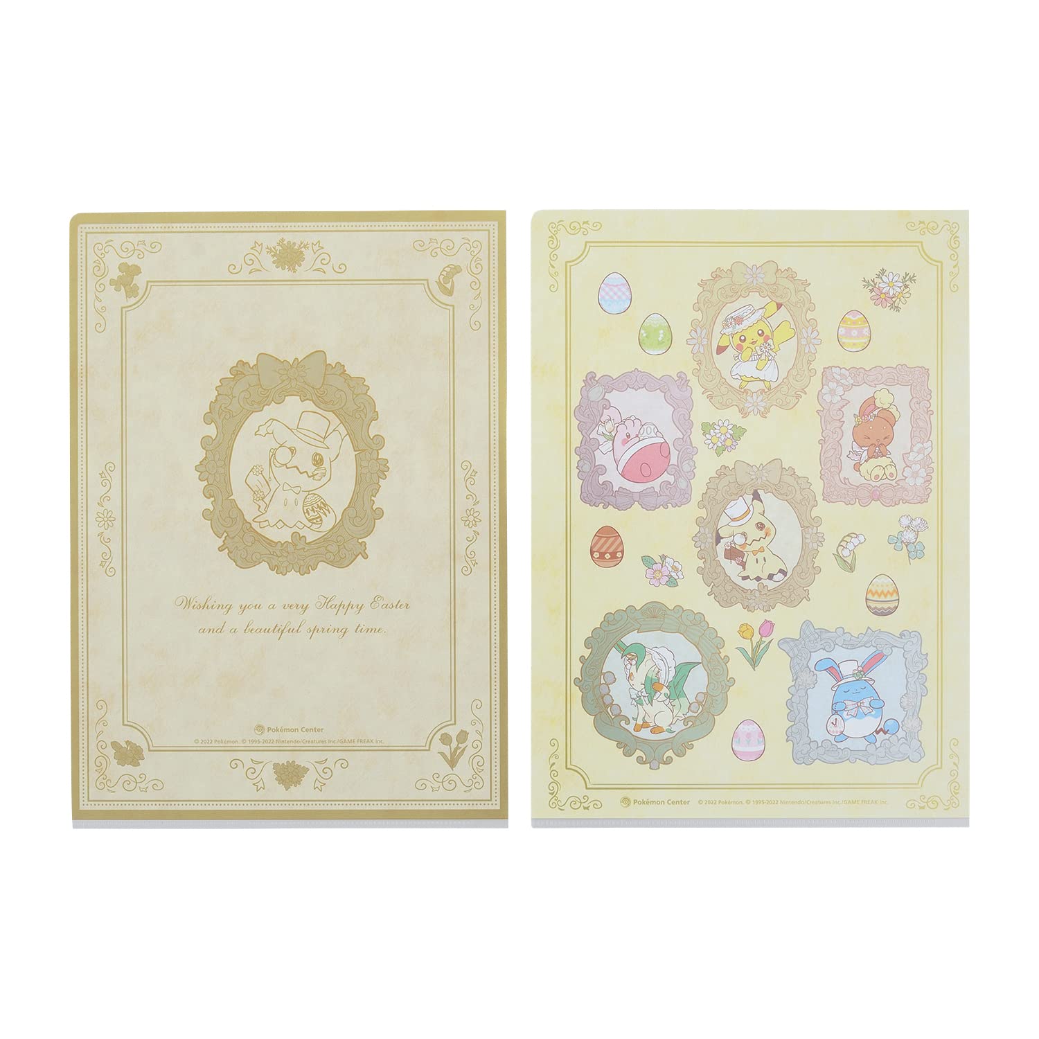 Pokemon Center Original Metallic A4 Clear File 2 Sheets Set Pokémon Photogénique Easter 2022- Japan Figure Store - #1 Bring To You The Best Japanese Goods